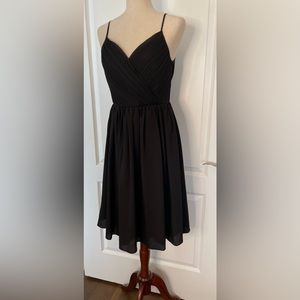 23. Small NWT Banana Republic little black dress MIDI ptp 17